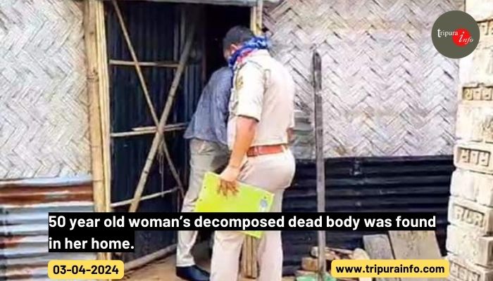 50 year old woman’s decomposed dead body was found in her home.
