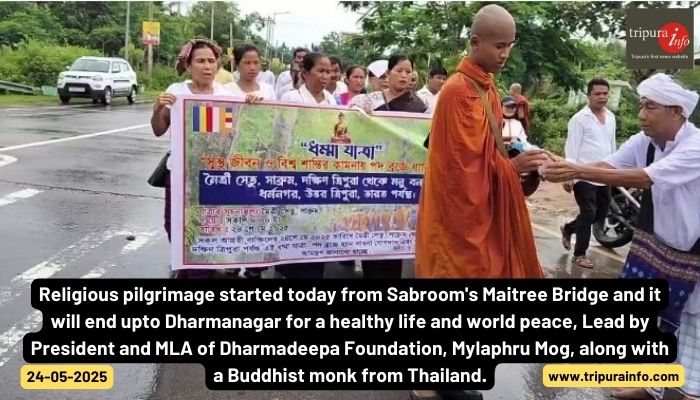 Religious pilgrimage started today from Sabroom