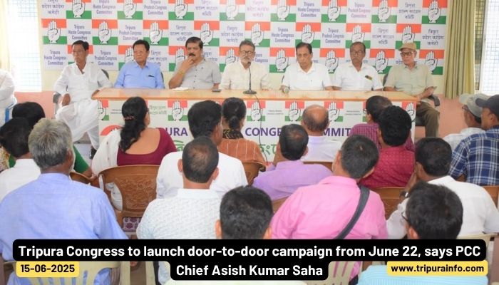 Tripura Congress to launch door-to-door campaign from June 22, says PCC Chief Asish Kumar Saha