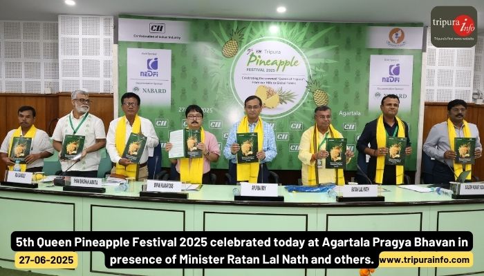 5th Queen Pineapple Festival 2025 celebrated today at Agartala