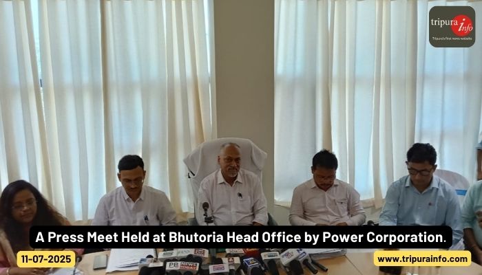 A Press Meet Held at Bhutoria Head Office by Power Corporation.