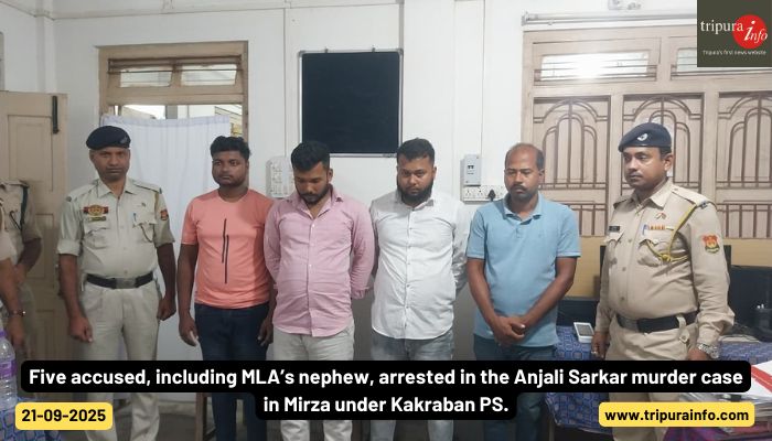 Five accused, including MLA’s nephew, arrested in the Anjali Sarkar murder case in Mirza under Kakraban PS.