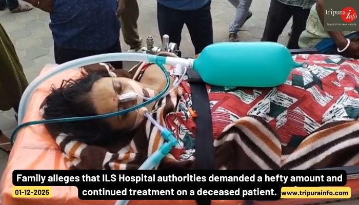 Family alleges that ILS Hospital authorities demanded a hefty amount and continued treatment on a deceased patient.