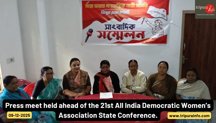 Press meet held ahead of the 21st All India Democratic Women’s Association State Conference.