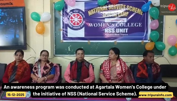 An awareness program was conducted at Agartala Women