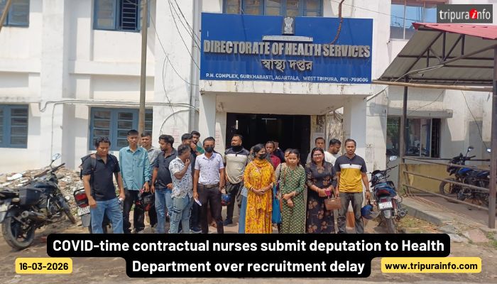 COVID-time contractual nurses submit deputation to Health Department over recruitment delay.