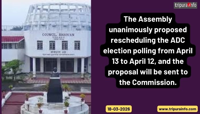 The Assembly unanimously proposed rescheduling the ADC election polling from April 13 to April 12, and the proposal will be sent to the Commission.