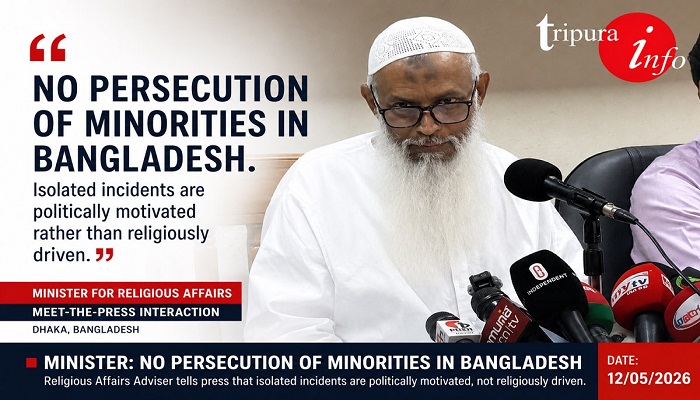 No persecution of minorities in Bangladesh , minister for religious affairs in meet-the-press