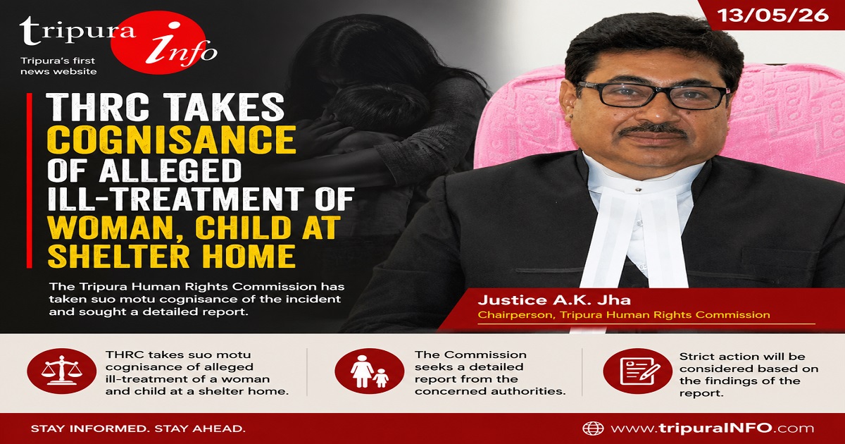 THRC takes cognisance of alleged ill-treatment of woman, child at shelter home
