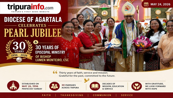 Diocese of Agartala Celebrates Pearl Jubilee and 30 Years of Bishop Lumen Monteiro’s Episcopal Ministry