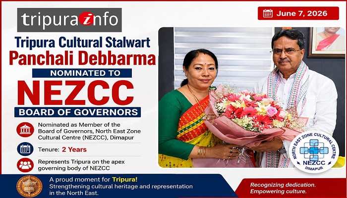 Tripura Cultural Stalwart Panchali Debbarma Nominated to NEZCC Board of Governors