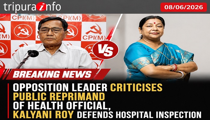 Opposition Leader Criticises Public Reprimand of Health Official, Kalyani Roy Defends Hospital Inspection