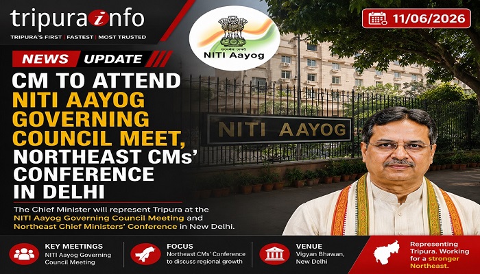 CM to Attend NITI Aayog Governing Council Meet, Northeast CMs’ Conference in Delhi