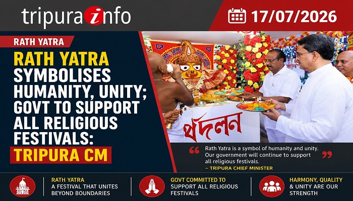 Rath Yatra symbolises humanity, unity; govt to support all religious festivals: Tripura CM