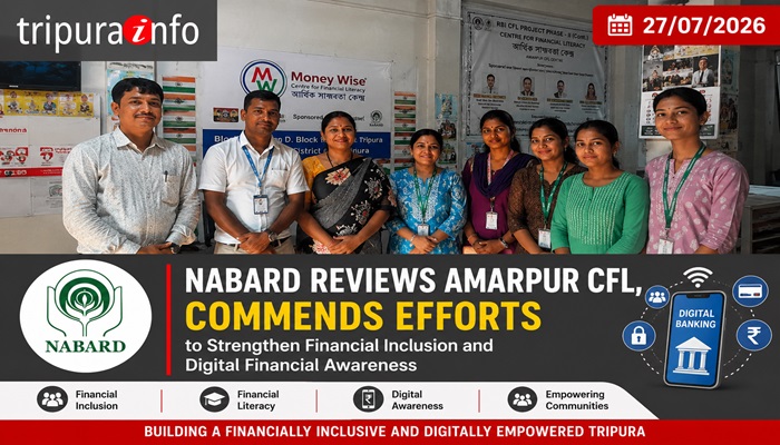 NABARD Reviews Amarpur CFL, Commends Efforts to Strengthen Financial Inclusion and Digital Financial Awareness
