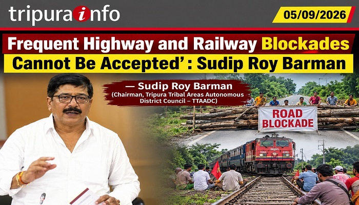 ‘Frequent Highway and Railway Blockades Cannot Be Accepted’: Sudip Roy Barman