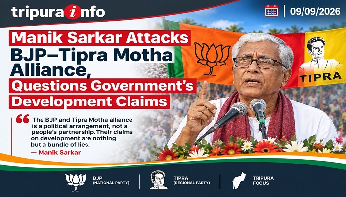 Manik Sarkar Attacks BJP–Tipra Motha Alliance, Questions Government’s Development Claims