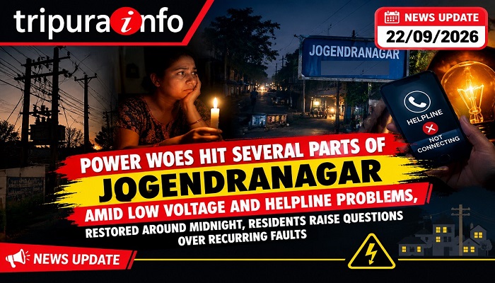 Power Woes Hit Several Parts of Jogendranagar Amid Low Voltage and Helpline Problems, Restored Around Midnight, Residents Raise Questions Over Recurring Faults
