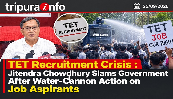 TET Recruitment Crisis: Jitendra Chowdhury Slams Government After Water-Cannon Action on Job Aspirants