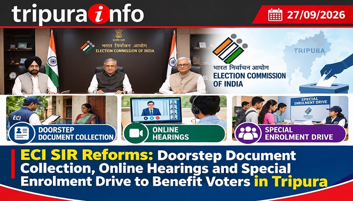ECI SIR Reforms: Doorstep Document Collection, Online Hearings and Special Enrolment Drive to Benefit Voters in Tripura