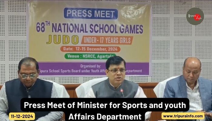 Press Meet of Minister for Sports and youth Affairs Department