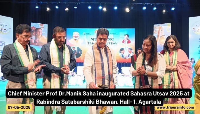Chief Minister Prof Dr.Manik Saha inaugurated Sahasra Utsav 2025 at Rabindra Satabarshiki Bhawan, Hall- 1, Agartala
