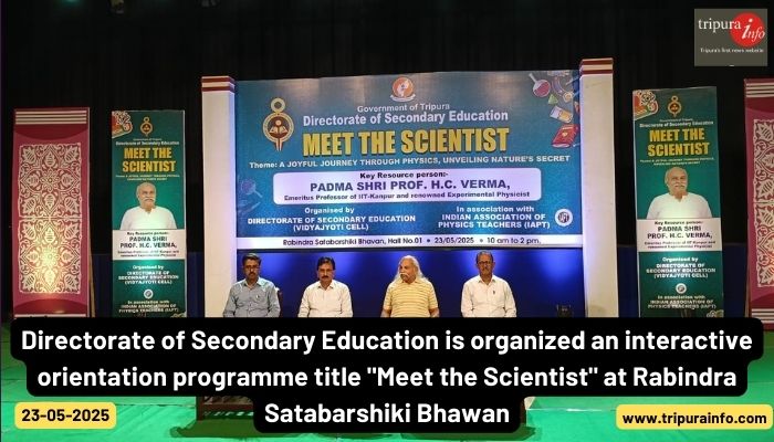 Directorate of Secondary Education is organized an interactive orientation programme title "Meet the Scientist" at Rabindra Satabarshiki Bhawan