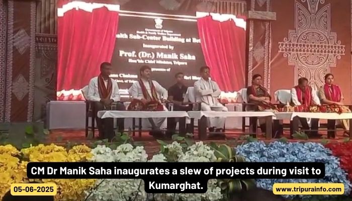 CM Dr Manik Saha inaugurates a slew of projects during visit to Kumarghat

