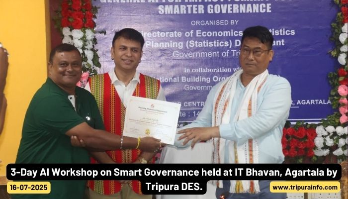 3-Day AI Workshop on Smart Governance held at IT Bhavan, Agartala by Tripura DES.