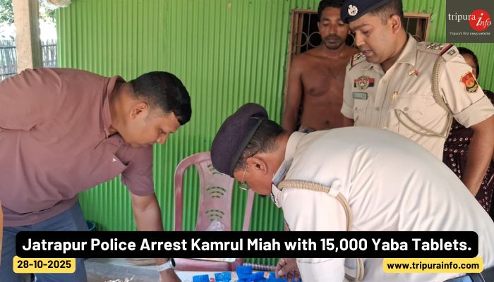 Jatrapur Police Arrest Kamrul Miah with 15,000 Yaba Tablets.