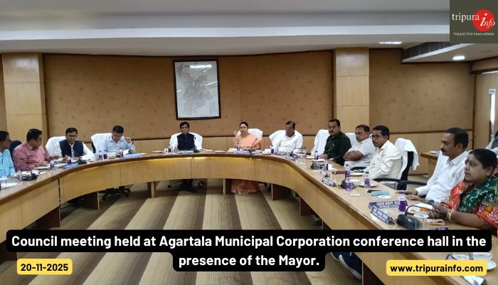 Council meeting held at Agartala Municipal Corporation conference hall in the presence of the Mayor.