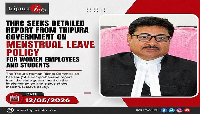 THRC Seeks Detailed Report from Tripura Government on Menstrual Leave Policy for Women Employees and Students

