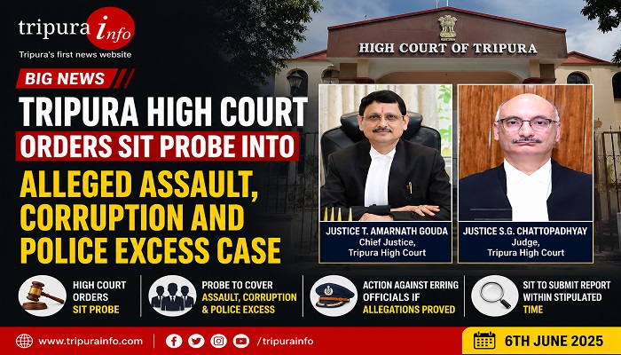 Tripura High Court Orders SIT Probe into Alleged Assault, Corruption and Police Excess Case