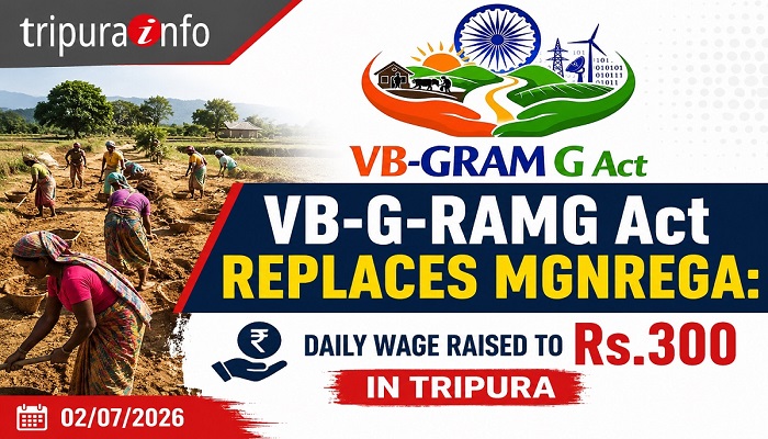 VB-G-RAMG Act Replaces MGNREGA: Daily Wage Raised to Rs.300 in Tripura