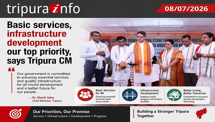 Basic services, infrastructure development our top priority, says Tripura CM