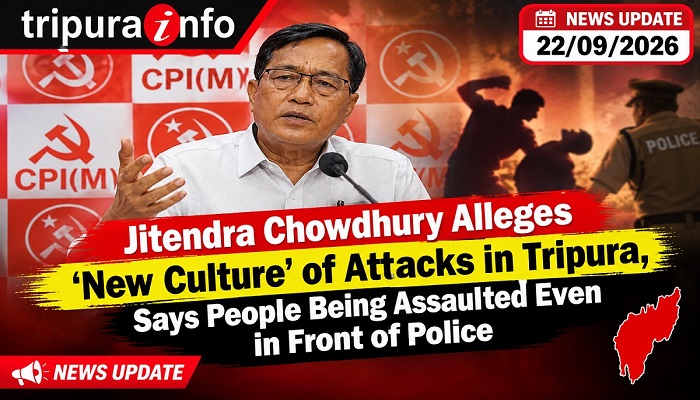 Jitendra Chowdhury Alleges ‘New Culture’ of Attacks in Tripura, Says People Being Assaulted Even in Front of Police