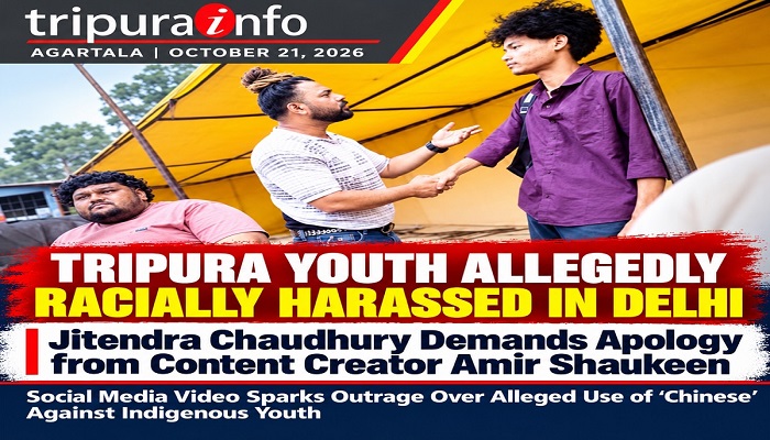 Tripura Youth Allegedly Racially Harassed in Delhi, Opposition Leader Jitendra Chaudhury Demands Apology from Content Creator Amir Shaukeen