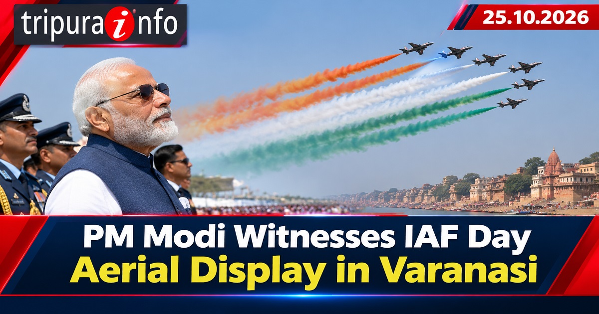 PM Modi Enjoys Spectacular IAF Aerial Show in Varanasi