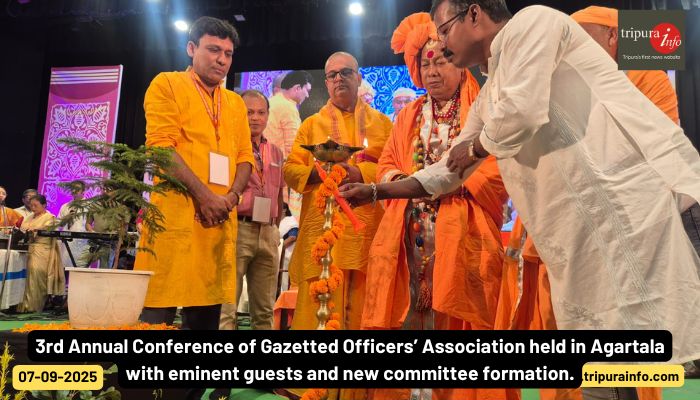 3rd Annual Conference of Gazetted Officers’ Association held in Agartala with eminent guests and new committee formation.