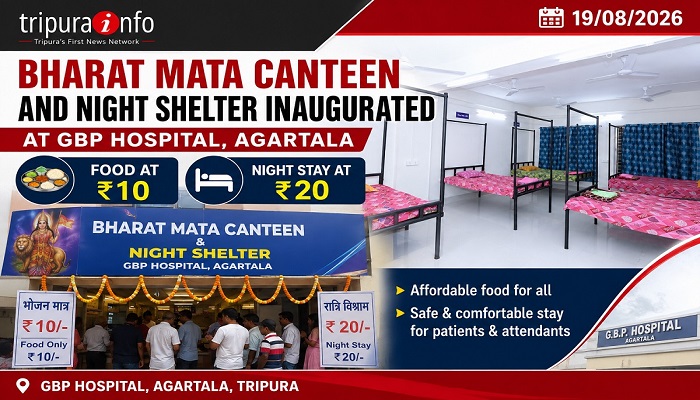 Bharat Mata Canteen and Night Shelter Inaugurated at GBP Hospital, Offering Food at Rs. 10 and Night Stay at Rs. 20