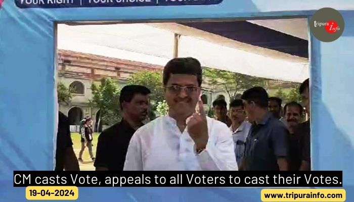 CM casts Vote, appeals to all Voters to cast their Votes.