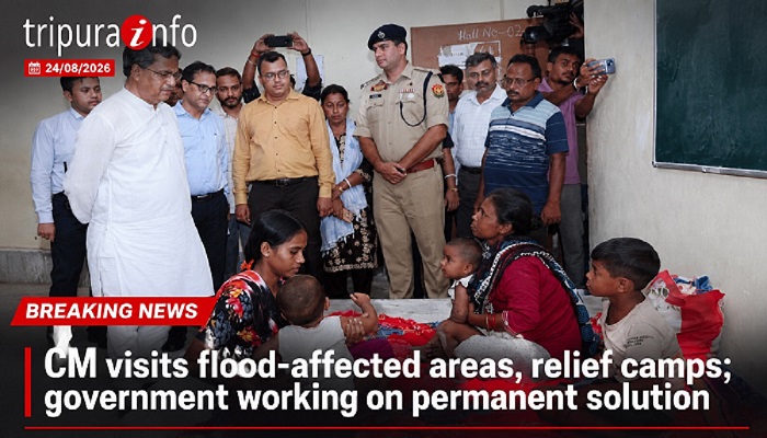 CM visits flood-affected areas, relief camps; government working on permanent solution