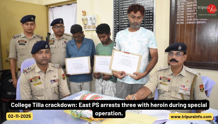 College Tilla crackdown: East PS arrests three with heroin during special operation.