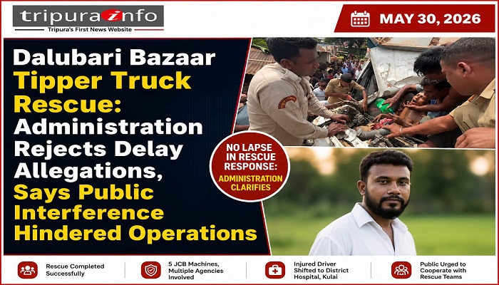 Dalubari Bazaar Tipper Truck Rescue
