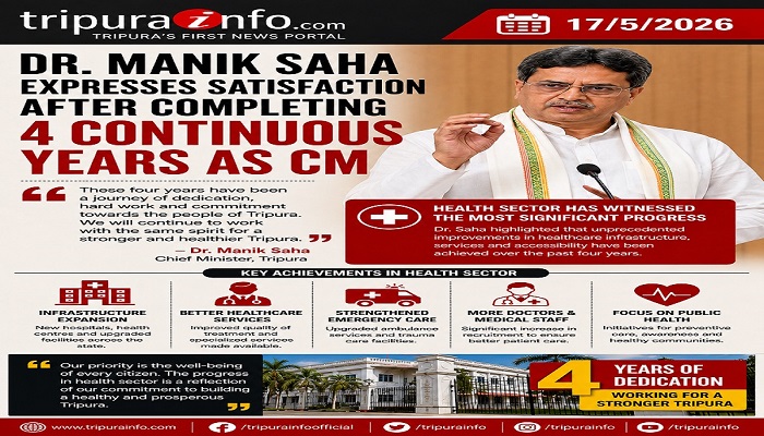 Dr.Saha Expresses Satisfaction After Completing 4 Continuous Years as CM