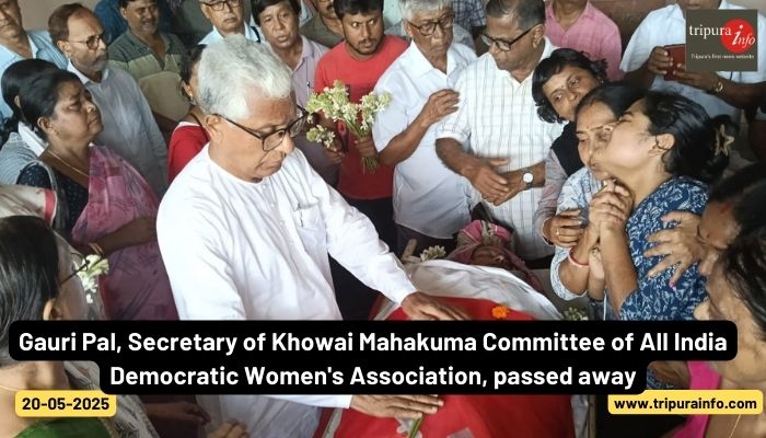 Gauri Pal, Secretary of Khowai Mahakuma Committee of All India Democratic Women