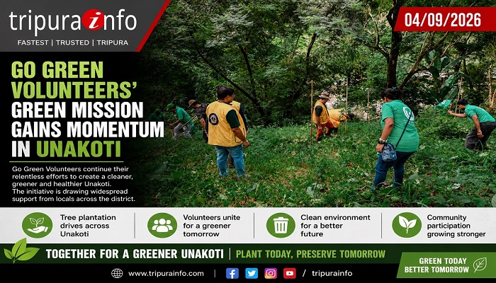 Go Green Volunteers’ Green Mission gains momentum in Unakoti