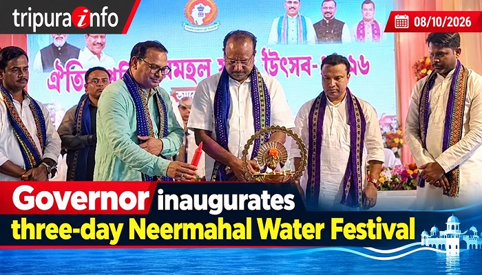 Governor inaugurates three-day Neermahal Water Festival