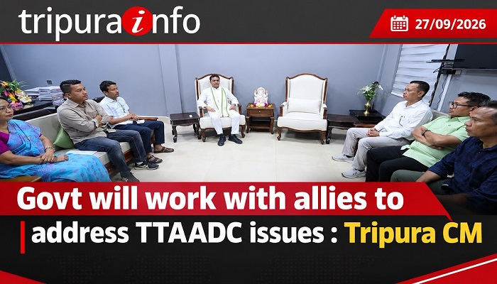 Govt will work with allies to address TTAADC issues: Tripura CM
