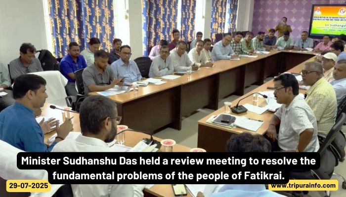 Minister Sudhanshu Das held a review meeting to resolve the fundamental problems of the people of Fatikrai.